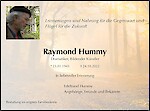 Todesanzeige Raymond Hummy, München