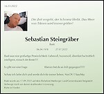 Todesanzeige Sebastian Steingräber, Stadtallendorf