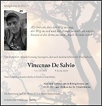 Todesanzeige Vincenzo De Salvio